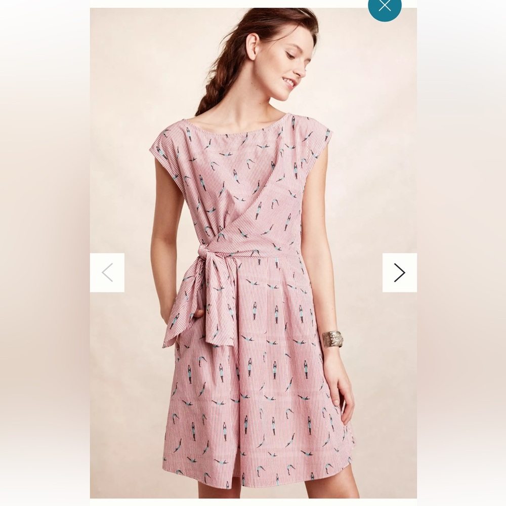 Maeve Anthropologie Women's Sz 8
Bathing Beauty Dress - Tie
Waist Dress